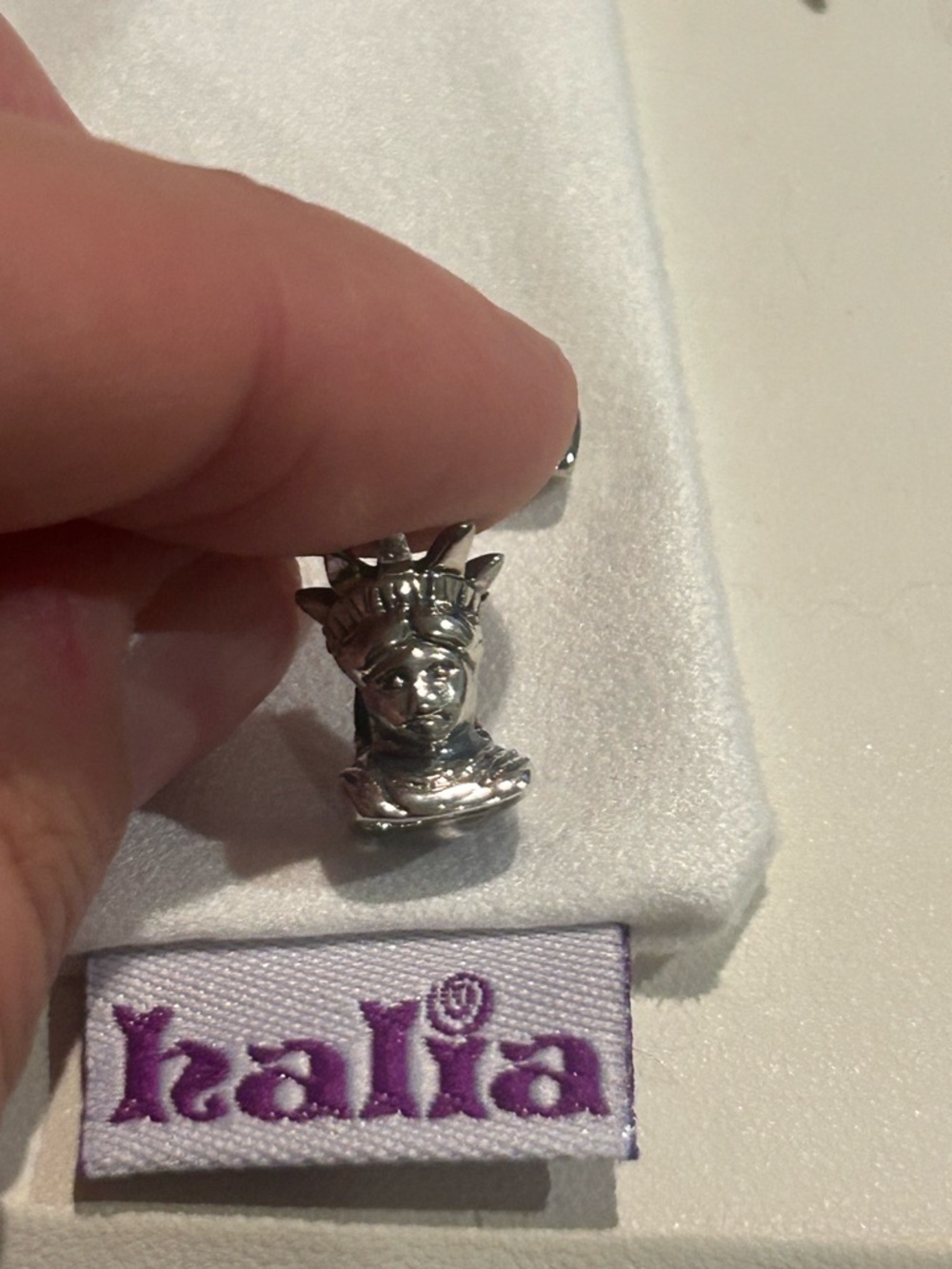 Halia “Lady Liberty” Charm - Sterling Silver